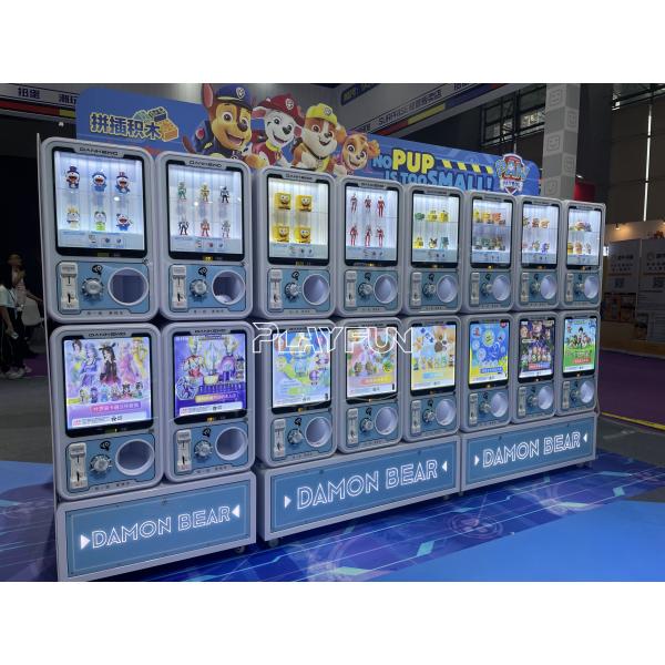 Playfun Professional Production Kids Candy Bouncy Ball Vending Square Gashapon Machine Coin Operator Game Machine