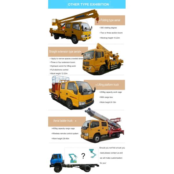 14 Meters Telescopic Boom Aerial Working Platform Truck