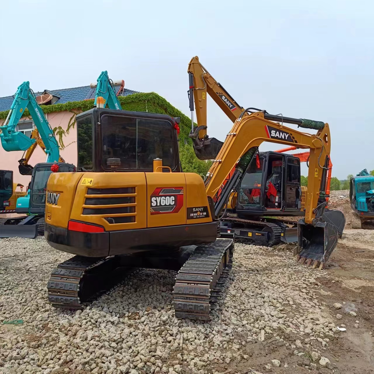 Sany SY60C Digger Second Hand Construction Machinery with 0.25M³ Bucket and 2016 Year