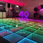 Hot Sale Light Up LED Dance Floor Wedding Portable Dancing LED 3D Mirror Dance