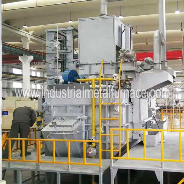 250kg/H Cntinuous Gas Fired Industrial Aluminum Melting Furnace , Aluminum Scrap