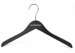Flat Or Curved Clothing Store Hangers With Solid Wodden / Shop Coat Hangers