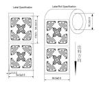 Apparel Wet RFID Inlay Tag 50.8×50.8mm Omni Directional Reading For Logistic