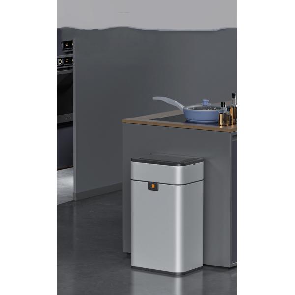 50l Automatic Touchless Sensor Smart Stainless Steel Trash Can Smart Trash Cans Intelligent Waste Bin