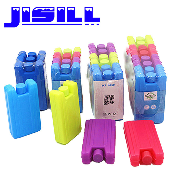 colorful rigid HDPE food grade colorized plastic ice packs widely use keep cold gel bottle cooler for kids lunch box