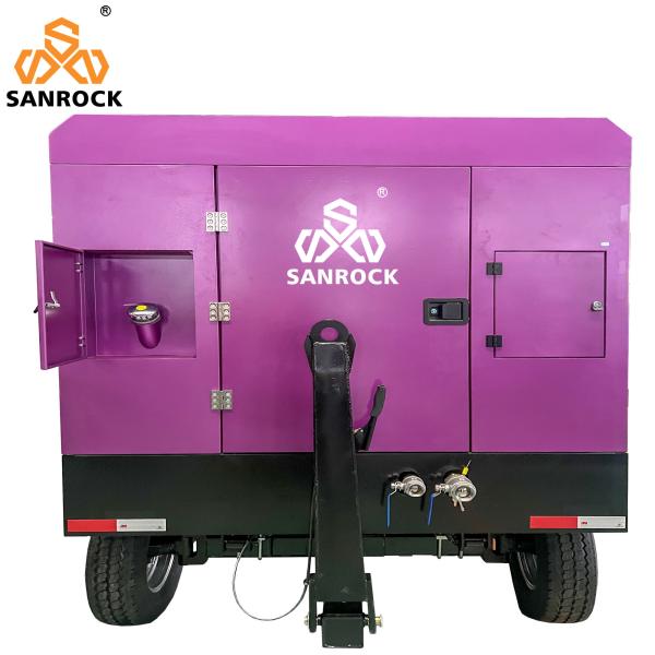 Rotary Screw Type Air Compressor Speed 2200rpm Portable Screw Air Compressor