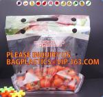 Stand Up Pouch, Reusable Clear Food Grade Freezer Food Fruit Package Plastic