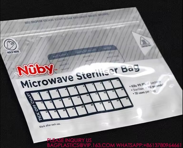 Sterilized Microwave Owen Bag Stand Up Zipper Heating Bags Reusable Microwave Owen Bag