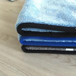 Wholesale Super Absorbency Blue Color Hand Towel Mixrofiber Coral Fleece Towel For Kitchen from china suppliers
