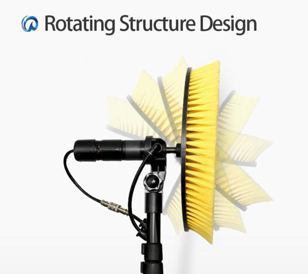 Portable Cleaning in Place Single Head Solar Brush for Photovoltaic Panel