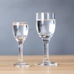 Machine Made 2 Oz Goblet Shot Glass For Wine Tasting