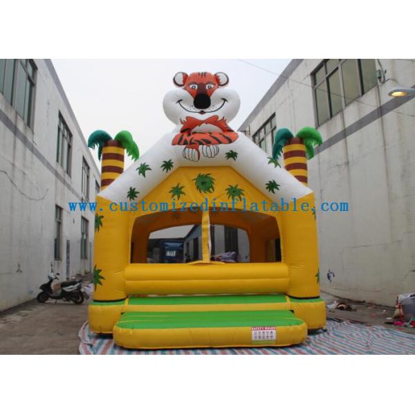4.5m Standing Tiger Inflatable Cartoon Characters Inflatable Tiger Suit Blow Up