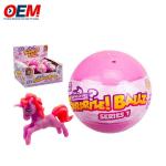 Customize own desgin Empty Round Capsule Toys Plastic OEM Egg Toy