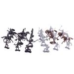Medieval soldier warrior mini figure war horse minion castle knight model
