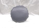 11 Inch Diameter Gray Ceramic Cake Plate , Dolomite Handmade Round Cake Stand