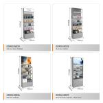 Skincare Display Cabinet Iron Containing Gray Facial Mask Cabinet For Branded