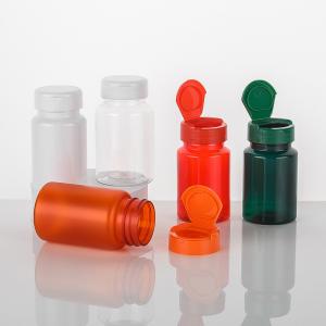 Wholesale Nutritional Supplement PET PCR Bottle with Screw Lid Cap Ideal for Pill Vitamin Tablet Powder Capsule in Red Green Color from china suppliers