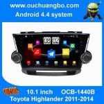 Ouchuangbo auto radio dvd player android 4.4 for Toyota Highlander 2011-2014