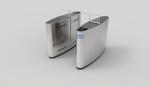 Acrylic Glass SS304 1.2mm Security Sliding Gate Turnstile With Card Reader