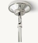 Nickel / Brass / Bronze Grand Dome Pendant Light Adjustable Height