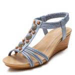 BS055 Platform Wedge Heel Mid-Heel Ladies Sandals 2020 Summer New Style European