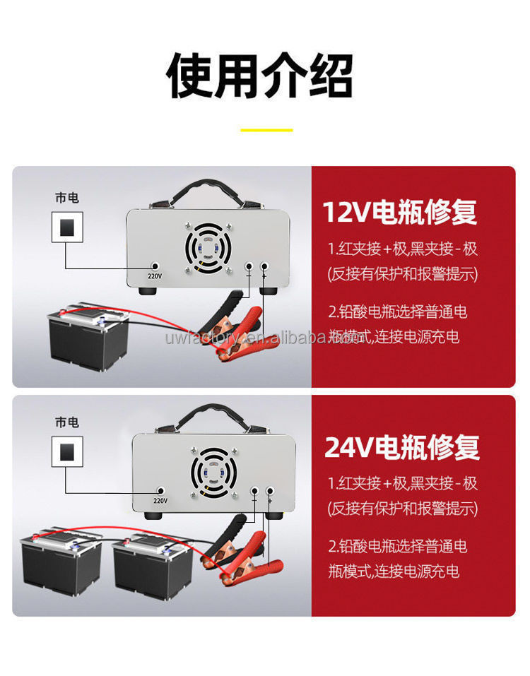 Electric 15W/10W/7.5W/5W Automatic Identification AGM Lead-Acid Battery Charger and Portable for Electric Products