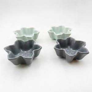 Wholesale Wholesale Custom Restaurant Cutlery Snowflake Shaped Ceramic Material Dish Plate Dipping Bowls Set Porcelain Soy Sauce from china suppliers