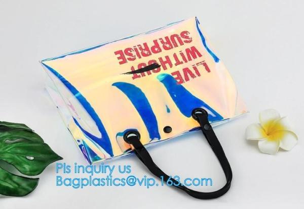 tote pvc stadium ladies bags handbag, bucket bags pvc transparent bags women