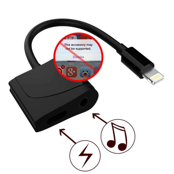 8 Pin Devices Iphone 7 Headphone Jack Adapter Charger , Apple Lightning Jack