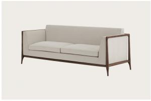 Wholesale Five Star Hotel Lobby Furniture Beige Upholstered Couch Sofa Anti Scratch from china suppliers