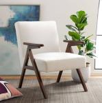 Home Furniture Customized Armchair Solid Wood Chair with Design and Fabric/PU