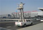 Truck Mounted Boom Lift , Vertical Double Mast Hydraulic Elevating Platform