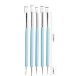 Plastic Size 10 Nail Painting Brush Dual End Nail Dotting Pen 3D Patterns