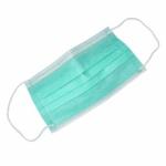 House Cleaning Disposable Face Mask With Elastic Ear Loop Safe Breathable Green
