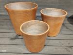 Texture Surface Fiberclay Planter for Elegant and Functional Outdoor Planting