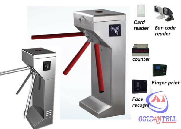 Waist Height Automatic Rotate Tripod Turnstile Gate In Supermarket Access