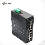 8 Port 10/100/1000T L2+ Ethernet Media Converter With 4 Port 1000X SFP 2 Port