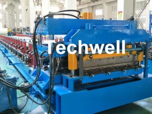 Wholesale PLC Frequency Control Metal Roof Panel Roll Forming Machine With Color Steel , PPGI Raw Material from china suppliers