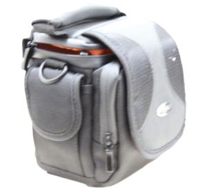 Wholesale Portable Black Fabric Thick Water Proof Sponge Nylon Camera Bag With Orange Velvet Lining from china suppliers