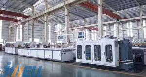 Wholesale JWELL Wood Plastic Plate Door Window Making Machine PE PP PVC WPC Profile Extrusion Line from china suppliers