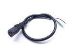 Best 3pin C13 black extension power cord without stopper 0.5m-10m copper power