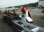 China supply PLC auto double blades circular sawmill with log carriage planks