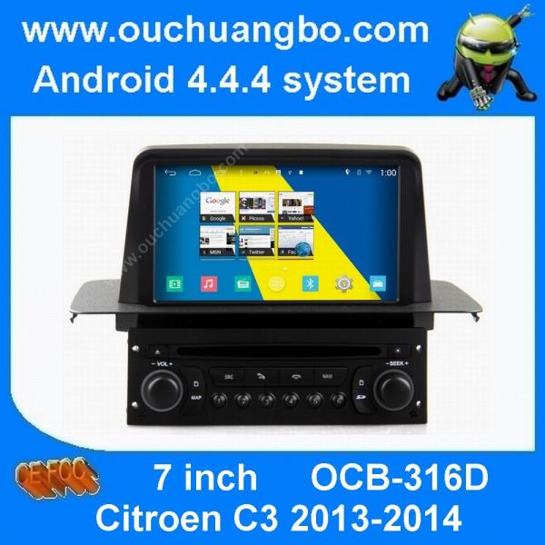 Ouchuangbo S160 Citroen C3 2013-2014 multimedia gps radio stereo android 4.4