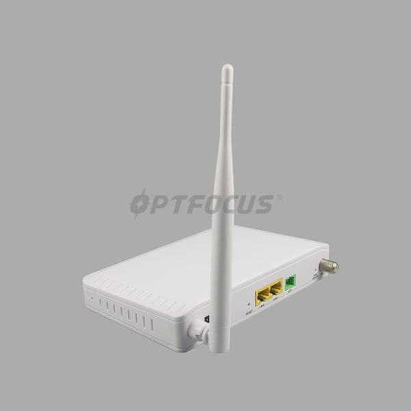 Single Mode 1GE Catv Wifi GPON EPON ONU 12V DC Power Supply With Fiberhome