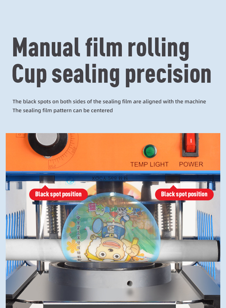 High Cost Performance Adjustable Cup Sealing Machine for Automatic Milk Tea Cup Sealer