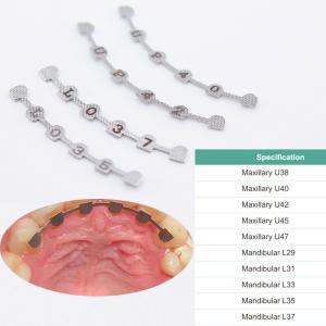 Wholesale Lower Size 29 31 33 35 37 Orthodontic Dental Brackets Inside Oral Cavity Lingual Retainer Bonding Splints Packaged in Plastic Bag from china suppliers