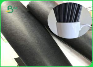 Wholesale 60gsm 120gsm Black Straw Food Grade Paper Roll With FSC Approved Biodegradable FDA Paper from china suppliers