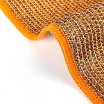 KILINE Dual-Sided Silver and Steel Wire Dishwashing Cloth Durable Bamboo Fiber