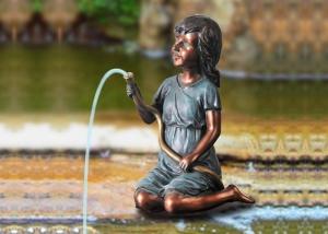 Wholesale Littele Girl Water Fountain Spitters With Pump from china suppliers