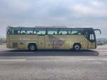 Used Commercial Bus 39 Seats Weichai Engine 336hp Golden Color Middle Passenger